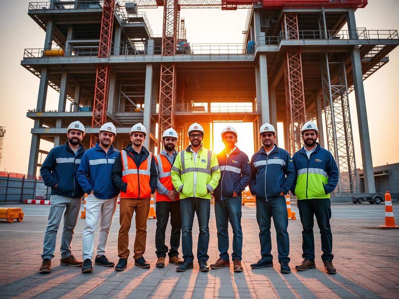 EPCM workforce on a Sharjah construction site